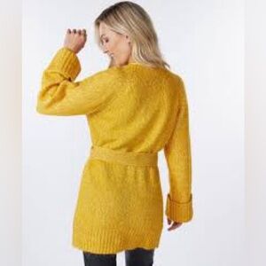 ESQUALO La Gabrielle mustard cardigan oversized